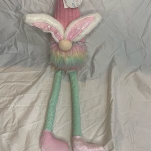 Pastel Rainbow Spring Easter Bunny Gnome